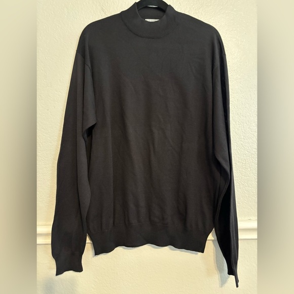 Anthology Men’s black mock turtleneck sweater size L - Picture 1 of 6
